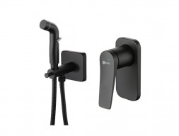 Смеситель с Гигиеническим Душем «Lemark» Bronx, Встраиваемый, Чёрный (LM3719BL)