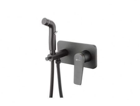 Смеситель с Гигиеническим Душем «Lemark» Bronx, Встраиваемый, Чёрный (LM3720BL)