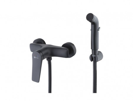 Смеситель с Гигиеническим Душем «Lemark» Bronx, Чёрный (LM3718BL)