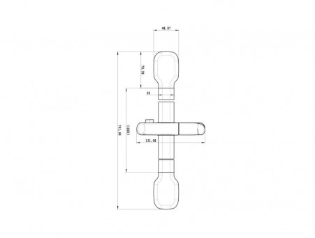 Стойка для Душа «Lemark» Регулируемое Крепление, 741мм, Хром (LM8078C)