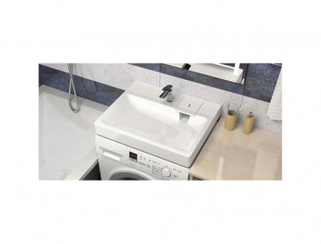 Раковина над Стиральной Машиной «Marrbax» Стайл V50D1, Прямоугольная, Белый (V050D001)