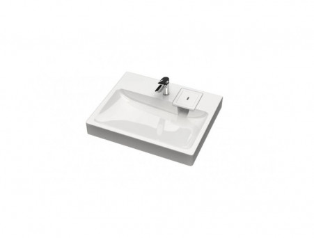 Раковина над Стиральной Машиной «Bergg» Адель V53D1, Прямоугольная, Белый (V053D001)