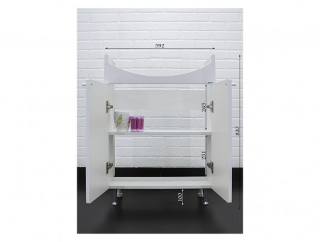 Тумба под Раковину «Домино» Амур 60 Промо, Без Ящика (DP2602T)