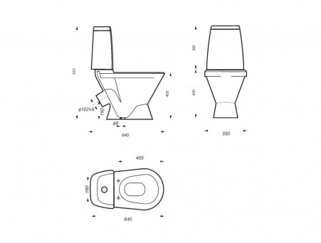 Унитаз-Компакт «Sanita» Самарский, с Сиденьем, с Арматурой, с Креплением (4607019634095)