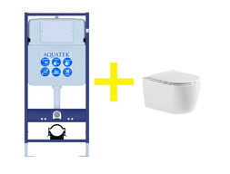 Комплект «Aquatek» Подвесной Унитаз Европа и Инсталляция Standart (AQ1106L-00+INS-0000012)
