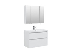 Комплект Мебели для Ванной «Aquanet» Гласс 90 Белый (00240467)