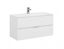 Тумба с Раковиной «Aquanet» Алвита 100, Белый Глянец (235341+222717)