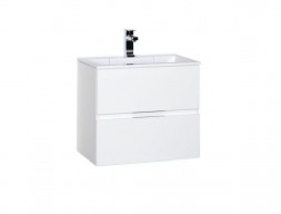 Тумба с Раковиной «Aquanet» Алвита 60, Белый Глянец (184301+181907)