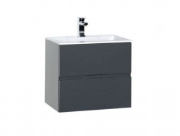 Тумба с Раковиной «Aquanet» Алвита 60, Серый Антрацит (183991+181907)