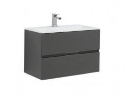 Тумба с Раковиной «Aquanet» Алвита 80, Серый Антрацит (215120+187094)
