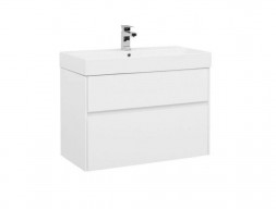 Тумба с Раковиной «Aquanet» Бруклин 85, Белый Глянец (203960+198208)