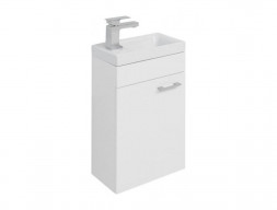 Тумба с Раковиной «Aquanet» Нота 40, Белый Глянец L, Раковина Moduo 40 (246954+245869)