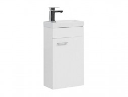 Тумба с Раковиной «Aquanet» Нота 40, Белый Глянец R, Раковина Moduo 40 (246953+245869)