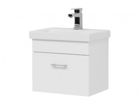 Тумба с Раковиной «Aquanet» Нота 50, Белый Глянец, Moduo 50 Slim (246955+246876)