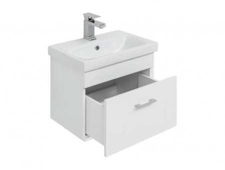 Тумба с Раковиной «Aquanet» Нота 50, Белый Глянец, Moduo 50 Slim (246955+246876)