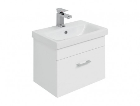 Тумба с Раковиной «Aquanet» Нота 50, Белый Глянец, Moduo 50 Slim (246955+246876)