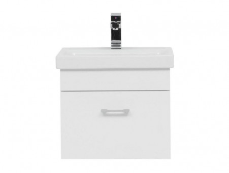 Тумба с Раковиной «Aquanet» Нота 50, Белый Глянец, Moduo 50 Slim (246955+246876)