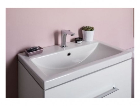 Тумба с Раковиной «Aquanet» Порто 70, Белый Глянец (241747+178717)