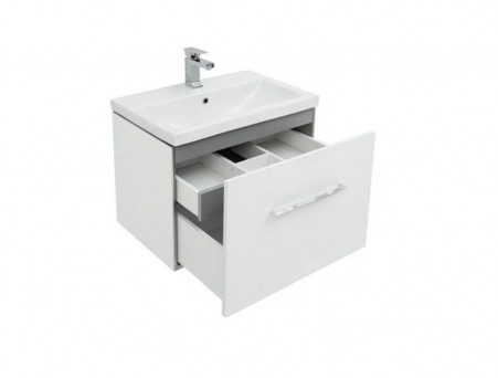 Тумба с Раковиной «Aquanet» Порто 70, Белый Глянец (241747+178717)