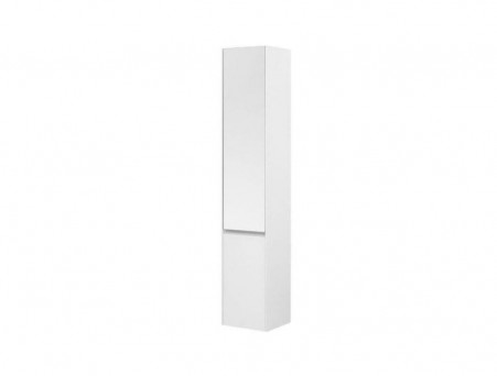 Пенал «Aquanet» Гласс 35 Белый Глянец L с Зеркалом (249946)