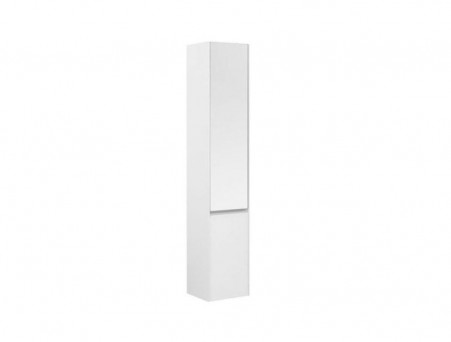 Пенал «Aquanet» Гласс 35 Белый Глянец R с Зеркалом (196962)