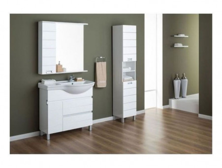 Пенал «Aquanet» Доминика 35 Белый Глянец R (170802)