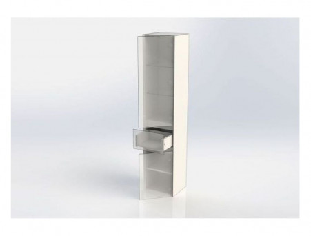 Пенал «Aquanet» Йорк 35 Белый Глянец R (202095)