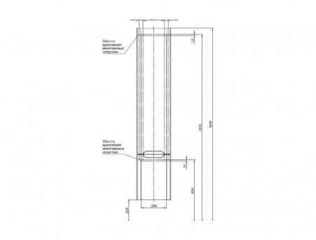 Пенал «Aquanet» София 35 Белый Глянец R (199871)