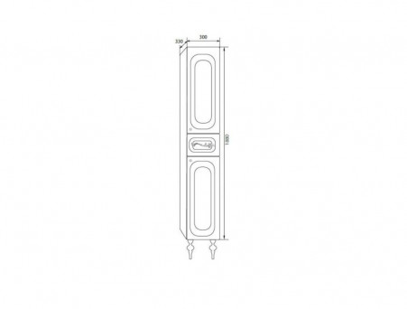 Пенал «MarkaOne» Cheri 30н 2д. 1в.Я. White R (4604613331900)