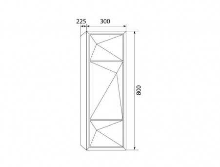 Пенал «MarkaOne» Romb 30п 1д. White R (4604613329556)