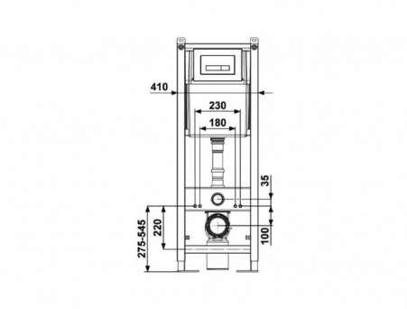 Система Инсталляции для Унитазов «Berges» Atom Line Клавиша Смыва Белая Глянцевая (40339)