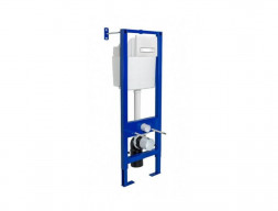 Система Инсталляции для Унитазов «Berges» Atom Line Клавиша Смыва Белая/Хром Глянец (40341)