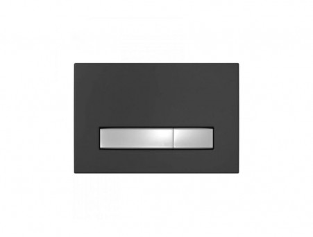 Система Инсталляции для Унитазов «Berges» Atom Line Клавиша Смыва Черная Softtouch/Хром Глянец (40342)