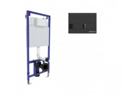 Система Инсталляции для Унитазов «Berges» Novum Клавиша Смыва L6 Черная Глянцевая (40216)