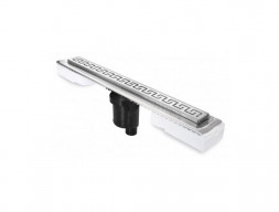 Душевой лоток «Berges» B1 Antik 700, Вертикальный Выпуск, Матовый Хром (90025)