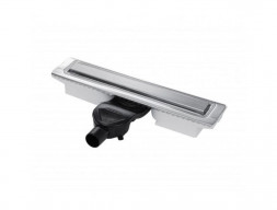 Душевой лоток «Berges» C1 Norma 400, Боковой Выпуск, Матовый Хром (90135)