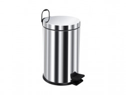 Мусорное Ведро «Berges» с Педалью, 121004, Глянцевый Хром 12л (121004)