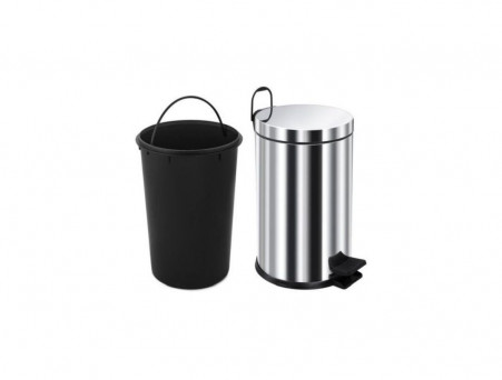 Мусорное Ведро «Berges» с Педалью и Микролифтом, 121008, Глянцевый Хром 12л (121008)