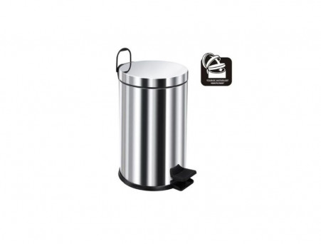Мусорное Ведро «Berges» с Педалью и Микролифтом, 121008, Глянцевый Хром 12л (121008)