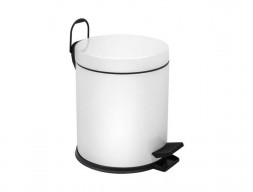 Мусорное Ведро «Berges» с Педалью, 122001, Белое Матовое 5л (122001)