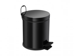 Мусорное Ведро «Berges» с Педалью, 123001, Черное Матовое 5л (123001)