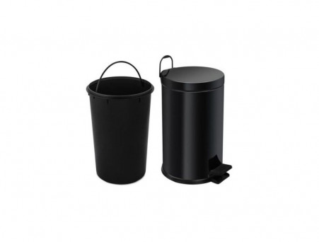 Мусорное Ведро «Berges» с Педалью и Микролифтом, 123003, Черное Матовое 12л (123003)