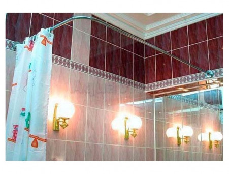 Карниз для Ванны «Aquatek» Гелиос 180х90, Серебро (173430)