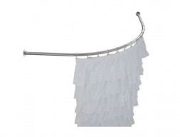 Карниз для Ванны «Bas» Хатива 143х143, Серебро (174463)