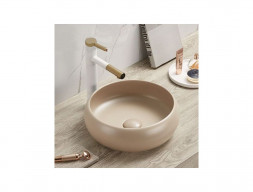 Накладная Раковина «Comforty» Круглая, Капучино Матовая (113MC)