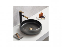 Накладная Раковина «Comforty» Круглая, Черная Матовая (78653)