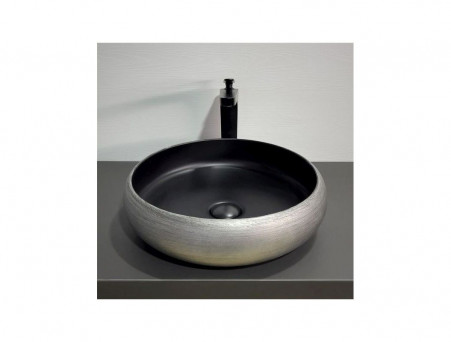 Накладная Раковина «Comforty» Круглая, Черная Матовая (78653)