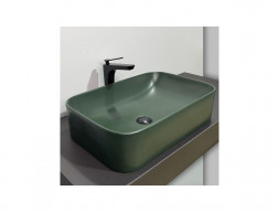 Накладная Раковина «Comforty» Прямоугольная, Темно-Зеленая Матовая (78575MDG-60)