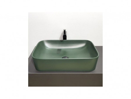 Накладная Раковина «Comforty» Прямоугольная, Темно-Зеленая Матовая (78575MDG-60)