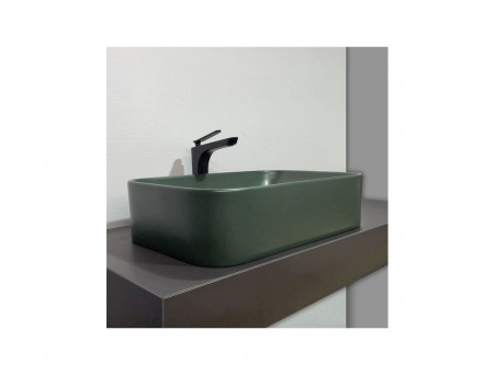Накладная Раковина «Comforty» Прямоугольная, Темно-Зеленая Матовая (78575MDG-60)